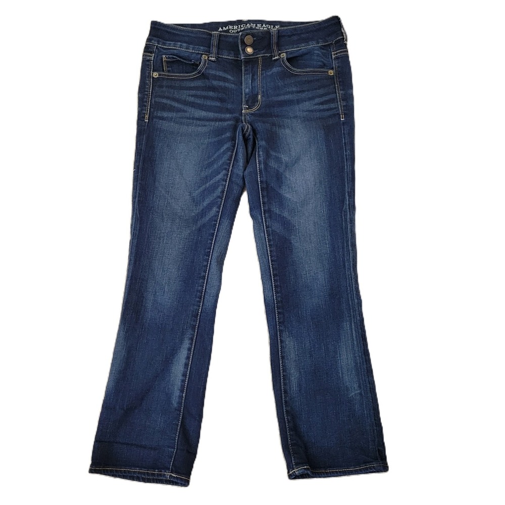 American Eagle Outfitters Super Stretch Artist Crop Jeans Size 2